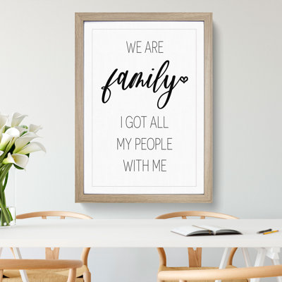 We Are Family - Framed Print