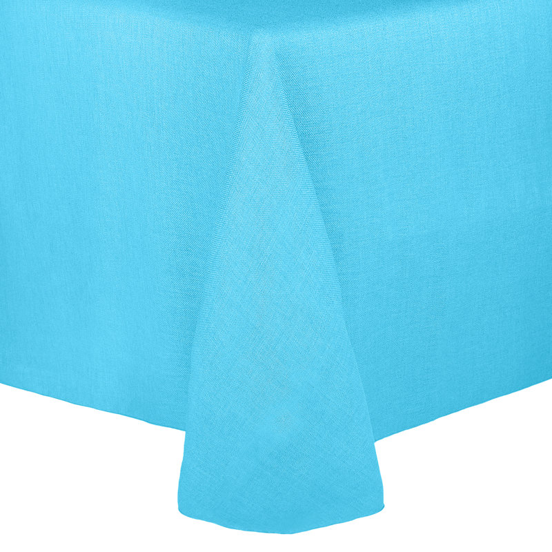 Ultimate Textile Square Tablecloth, 108" x 108", 1, Turquoise