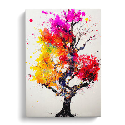 Apple Tree Splatter Vol.1 - Wrapped Canvas Print