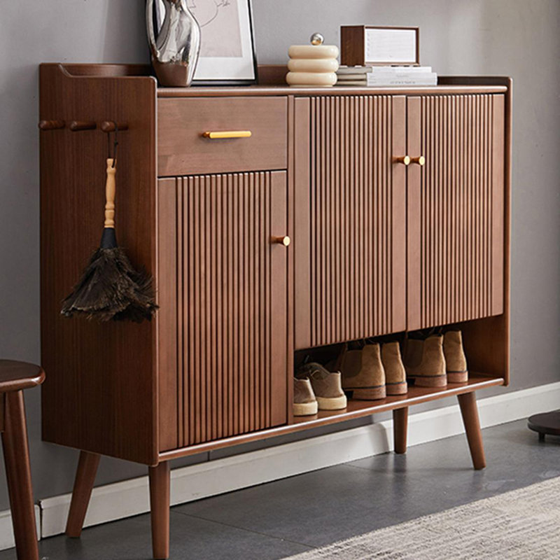 28 Pair Shoe Storage Cabinet, Brown