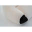 Cozy Panda - Inspired, 28,76 po de profondeur, ultra doux, mousse à haute résilience, sans accoudoirs, utilisation en blanc et noir, 11,19 po de hauteur, dossier à coussin déchiqueté