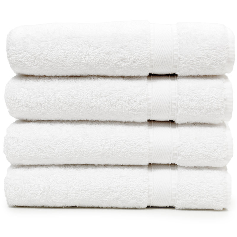 Essuie-mains en coton Sinemis, Blanc