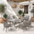 Daiwik Rectangular Outdoor Dining Set with Cushions-2001940434-2001940433