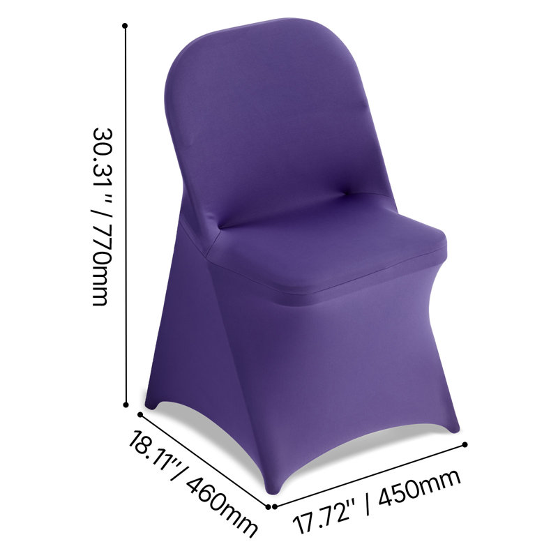 45 cm W Outdoor Patio Chair Cover, Purple