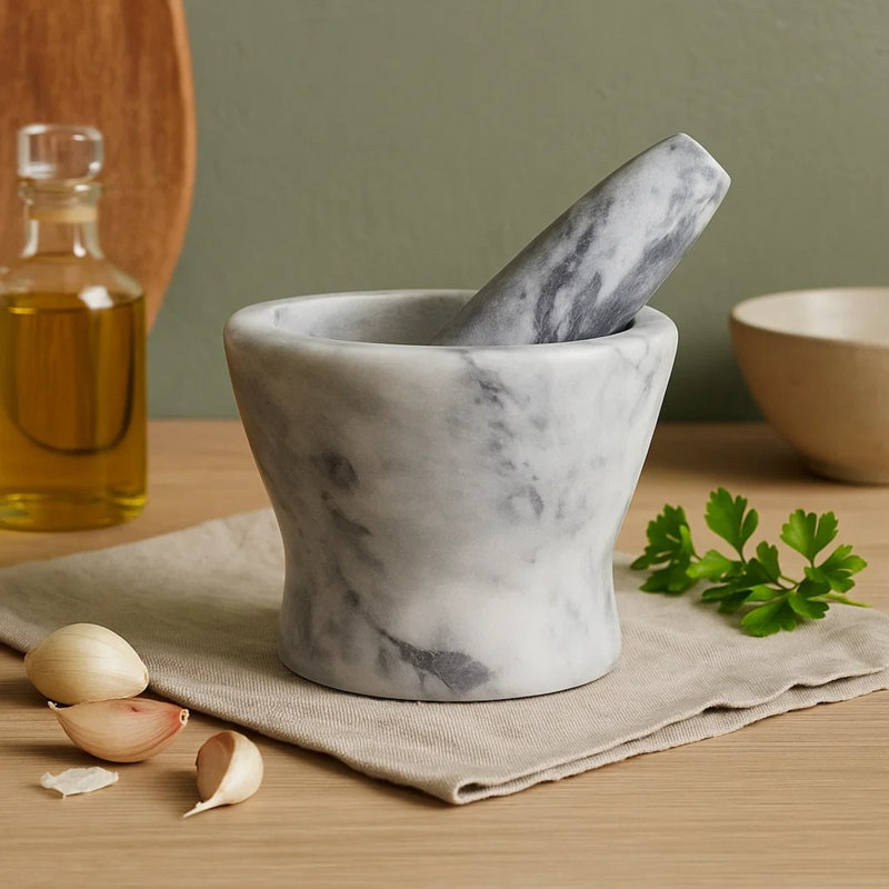 Marble Mortar And Pestle Set