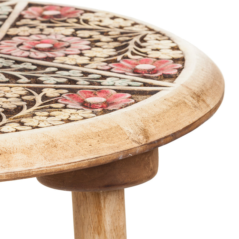Arpa Solid Wood Three Leg Coffee Table