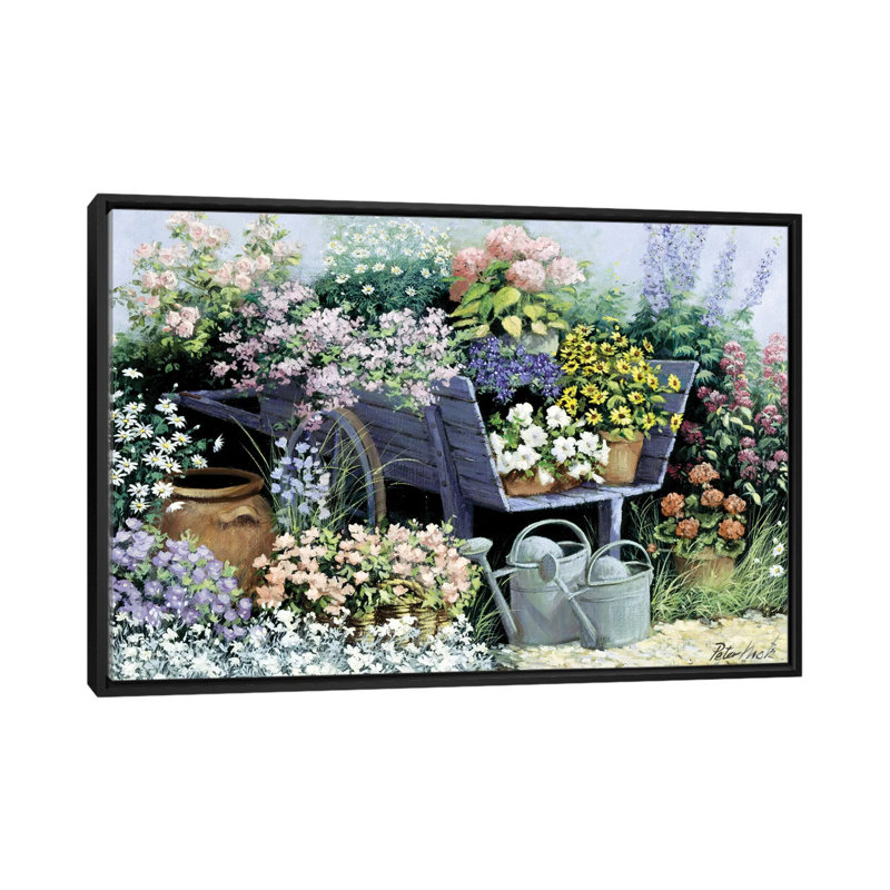 « day », reproduction sur toile, H 18 po x l 26 po x P 1,5 po, Pas de tapis, Toile avec cadre noir