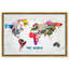 Hipster Mapa Mundi - impression sur toile tendue-67049764-67049759