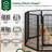 Metal Dog Exercise Pen Panels with  Door-93674516