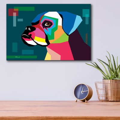Art mural en verre «Boxer» par Mark Ashkenazi Latitude Run®, ACR-47327