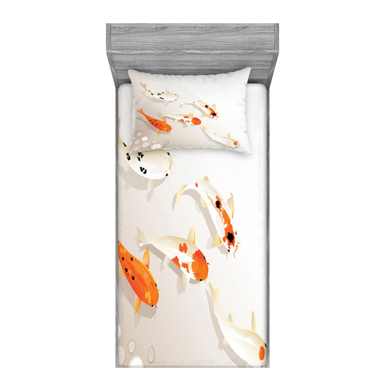 Microfiber Sheet Set, Twin Sheet Set with Fitted Sheet