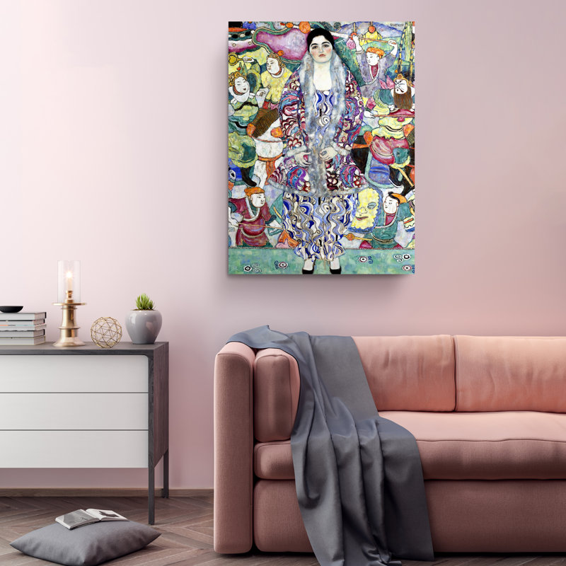«Portrait of Friedericke Maria Beer Reproduction» par Gustav Klimt, 30" H x 20" W
