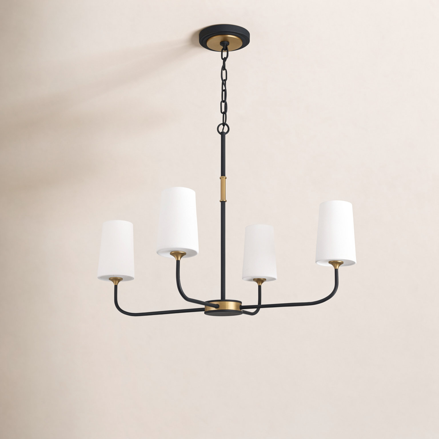 4 - Light Dimmable Chandelier, 96.5" H x 29" W x 29" D