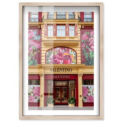 Décoration murale «Grand Floral Entrance I» par Notoriart, cadre blond, 10 x 15