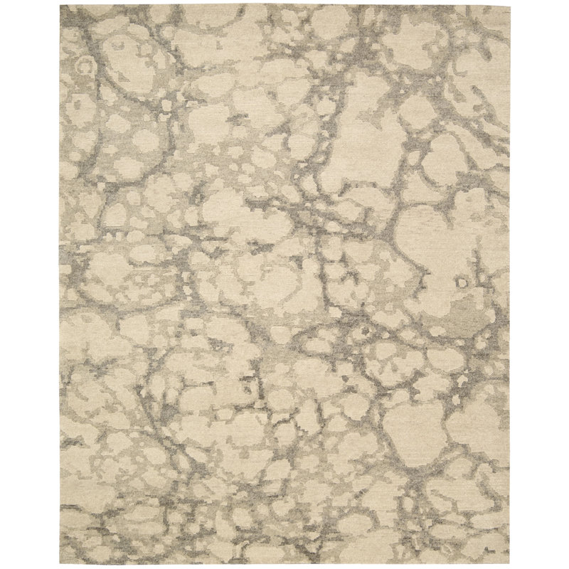 Wool Abstract Indoor Rug, Rectangle 9'9" x 13'9"