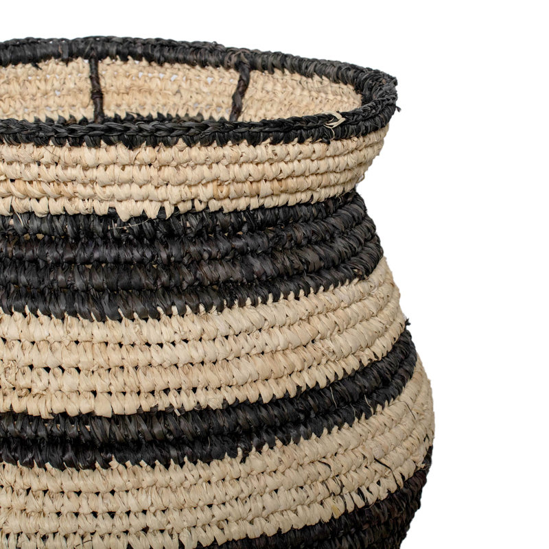 Striped Seagrass Basket, 16.9 qt