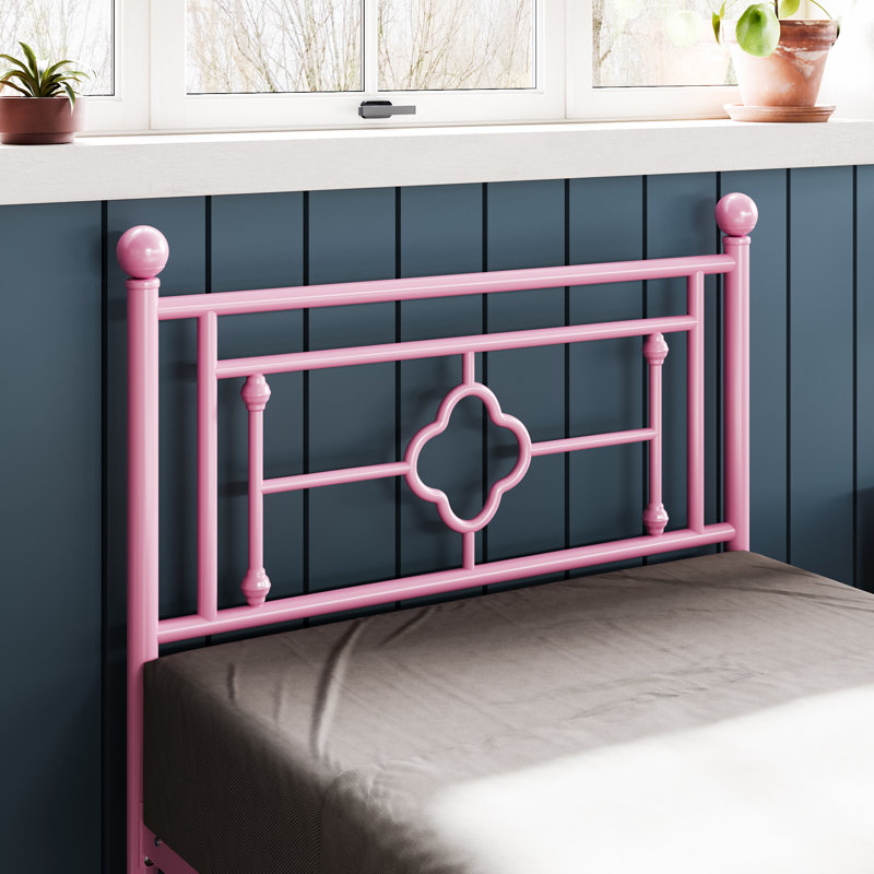 Erberto Platform Bed, Twin, Pink