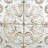 Metal Scroll Gray Wall Decor with Embossed Details