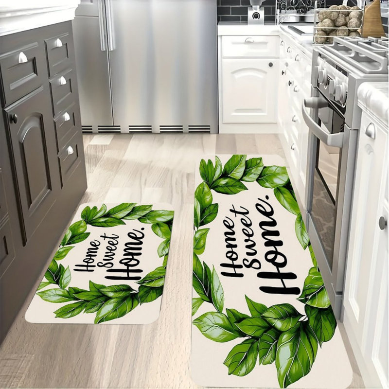 Paquet de 2 couronnes vertes Green Leaf