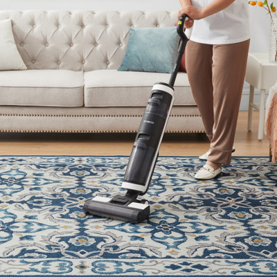 Abstract Machine Printed Shag Area Rug