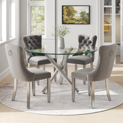 5-Piece Pedestal Dining Set