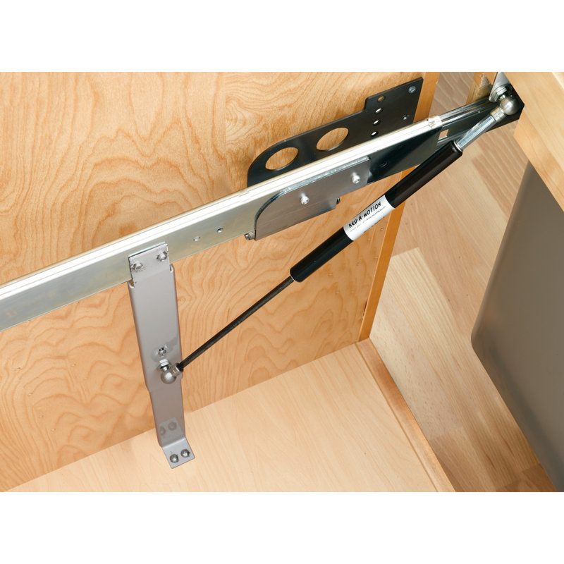 Rev-A-Shelf Top Mount Pull Out Trash/Waste Container with Soft Close, Maple, 19.53"H x 15.38"W x 21.75"D