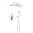 12" Rain Shower Head Wall Mounting System, Brass & Stainless Steel, Powerful Water Flow, Bathroom Relaxation, Mounted , Steel Build, Enjoy Relaxing Time, Easy Installation, Comes With Equipment Kit-125519034
