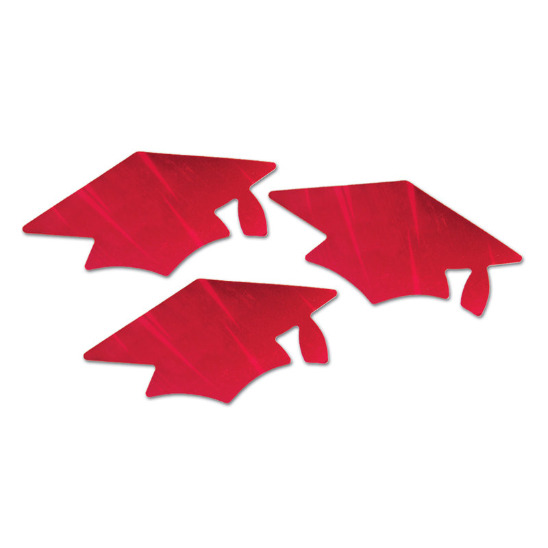 Découpage de chapeau de diplôme, Rouge