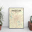 Moscow City Map - No Frame Print-1231732323