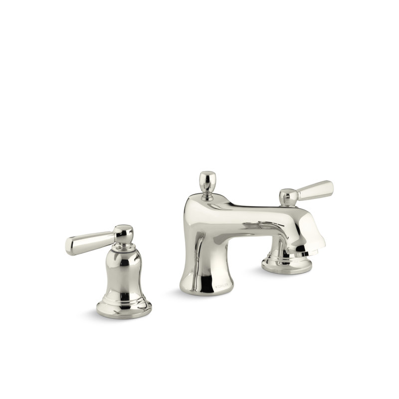 Bancroft Bath Faucet Trim for Deck-Mount Valve with Diverter Spout and Metal Lever Handles, Valve Not Included, Metal
