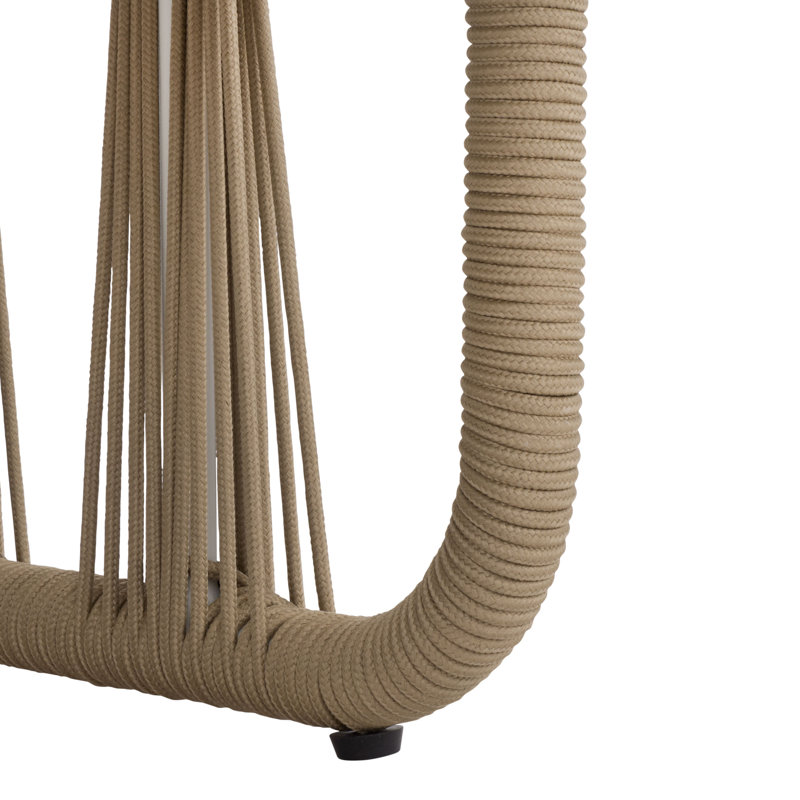 Franklyn Rope And Aluminum Patio Chair, Tan