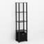 Evianna Shelving Unit Bookcase with Fabric Bin-242945983