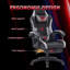 Ebern Designs Adjustable Reclining Ergonomic Faux Leather Swiveling PC & Racing Game Chair with Footrest-1867558941
