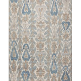Jazz Hand Knotted Wool Area Rug in Ivory