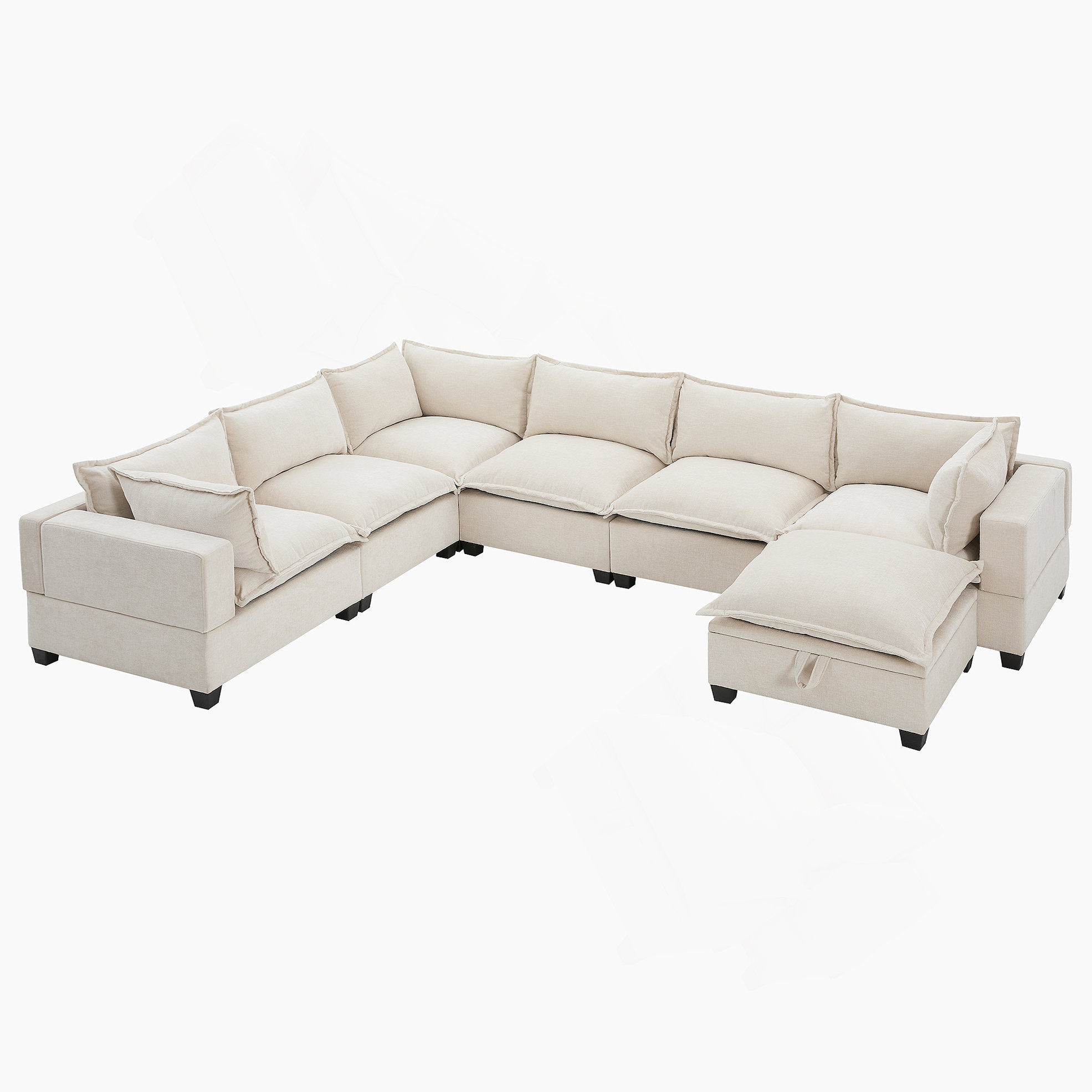 Latitude Run® 117.5'' Modular U-Shaped Sectional Sofa With Movable ...