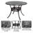 Howlett Round 4 - Person  Aluminum Dining Set with Cushions-260506415