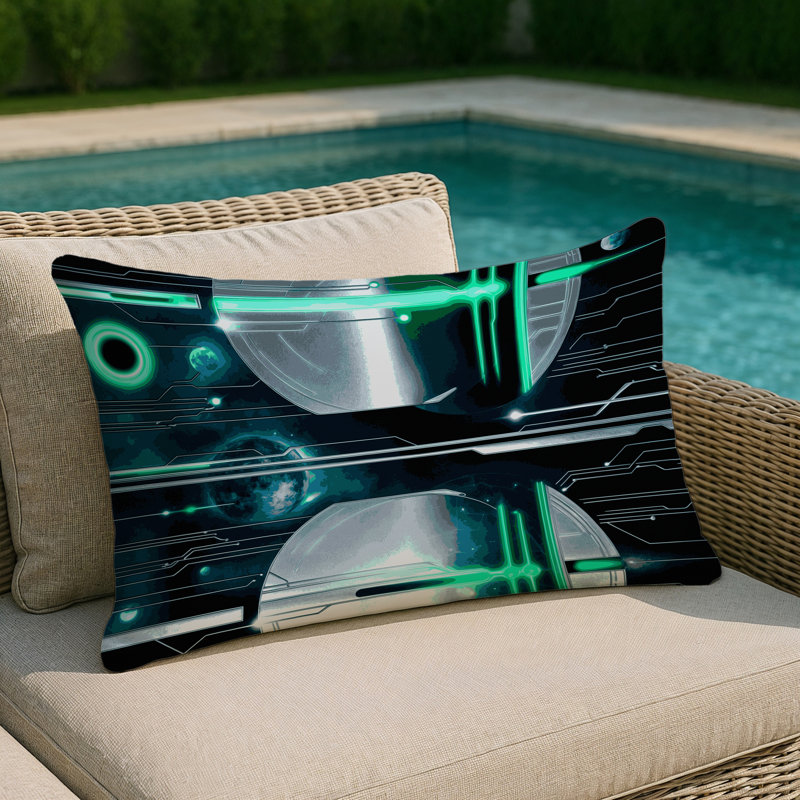 Zenith Thread Indoor And Outdoor Throw Pillow, Rectangle 14"H x 20"W