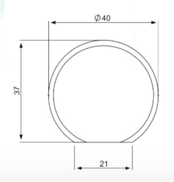 Minya 40mm Diameter Circle Knob Multipack, Polished Brass