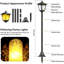 Lampadaire à DEL à énergie solaire intégré 1 lumière 40 po H (double) Fleet