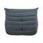 Fauteuil d'appoint contemporain de luxe gris anthracite - fermeture à glissière, assise de 33,5 po de largeur, microfibre moderne antidérapante confortable, tissu 100%, espace de vie-1780174597