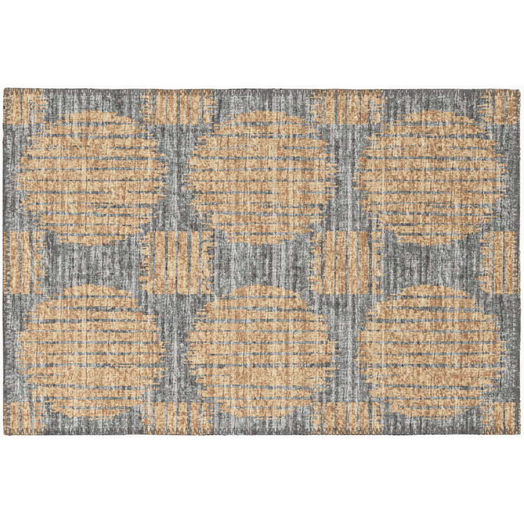 Volkard Chenille Washable Geometric Rug