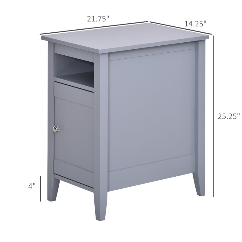 14.2'' W Nightstand, Grey