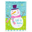 Drapeau de jardin Falwell Christmas Snowman Let it Snow