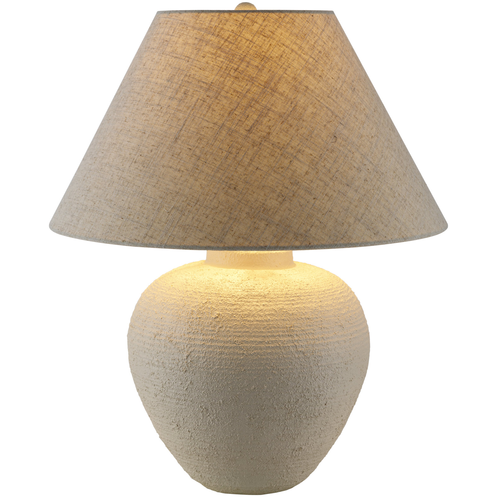 Hive Resin Table Lamp, Cream