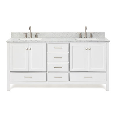 Cambridge 72.25'' Double Bathroom Vanity with Top