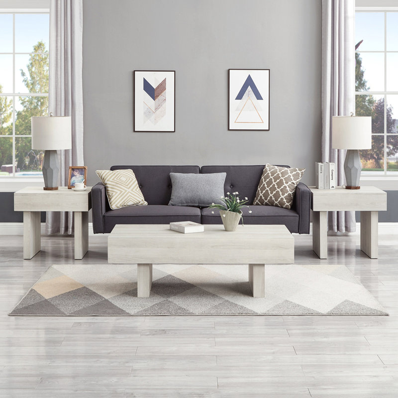 3-Piece Set Modern Accent Coffee Table