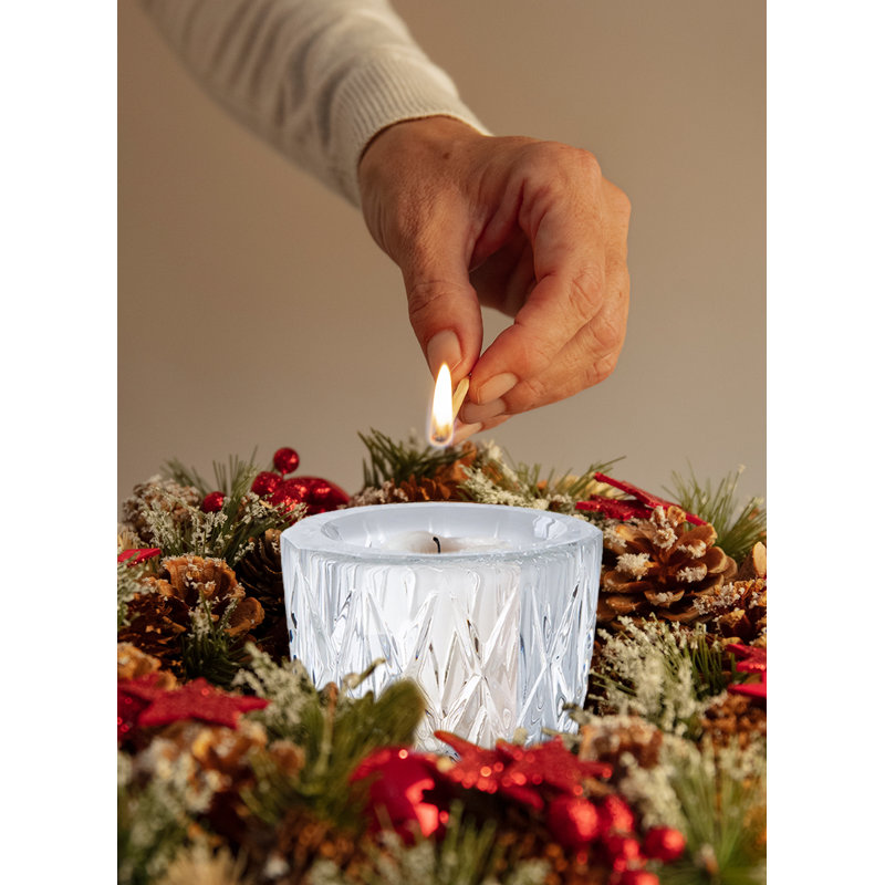 Ensemble de 12 bougeoirs en verre et cristal Everly Quinn