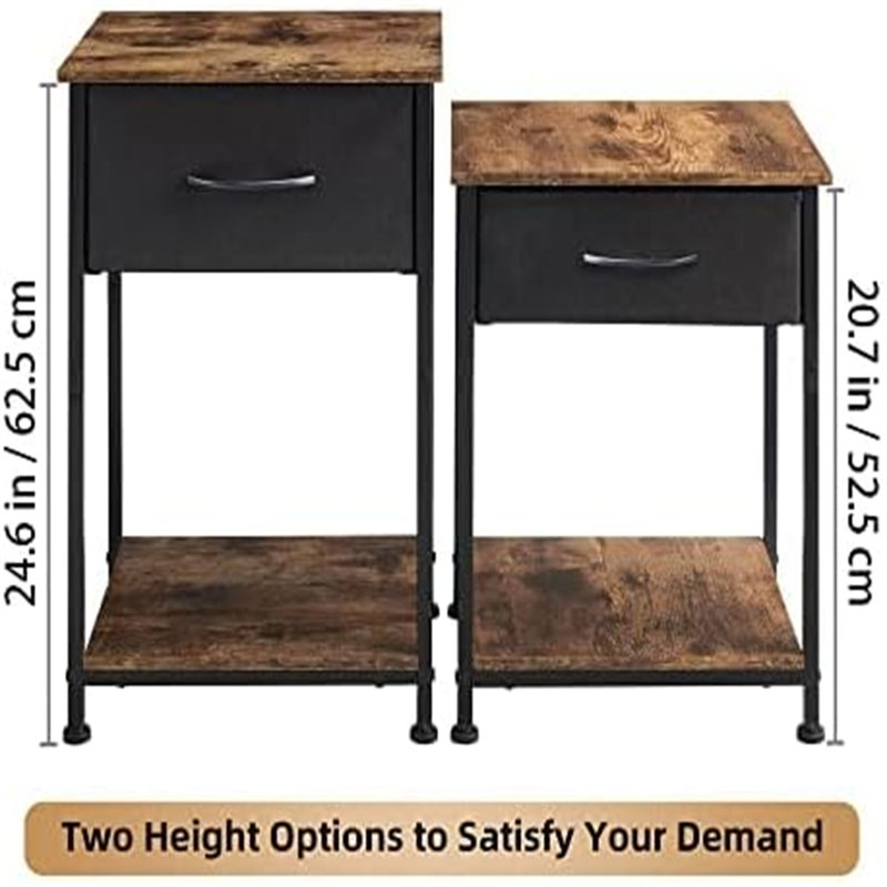 Azarion End Table Set with Storage