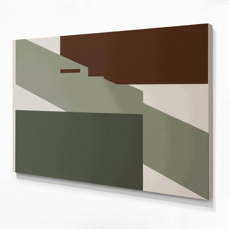 Minimalisme 51, art mural sur toile brune, H 8 po x l 10 po
