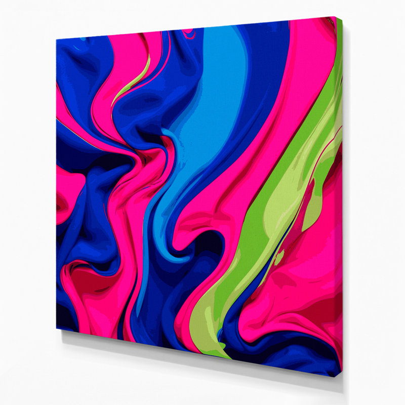 Art abstrait sur toile 57, H 12 po x l 12 po
